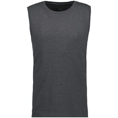 Ragman Ondermode Athletic Jersey Shirt Round Neck Antraciet / male