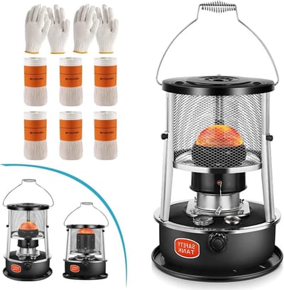 Elektrische Kachel - Draagbare Heater - Ruimte Verwarmen - 360 Graden Verwarming - 3000 Watt - Zwart