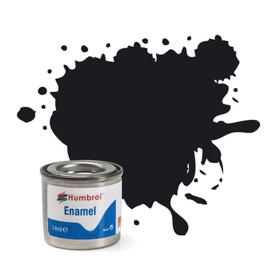 Humbrol Emailleverf Glans - 14 ml - No. 21 Black