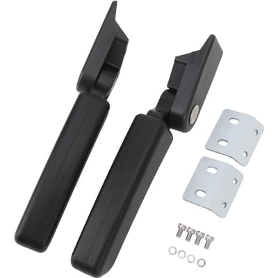 1 Paar Motorfiets Achterbak Passagiers Armleuning Achterzitje Montage Handrail voor R1200GS Aluminium Achterbak white
