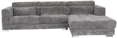 Tower Living Brighton 3-AL + Chaise R - fabric XS85 19 Light grey
