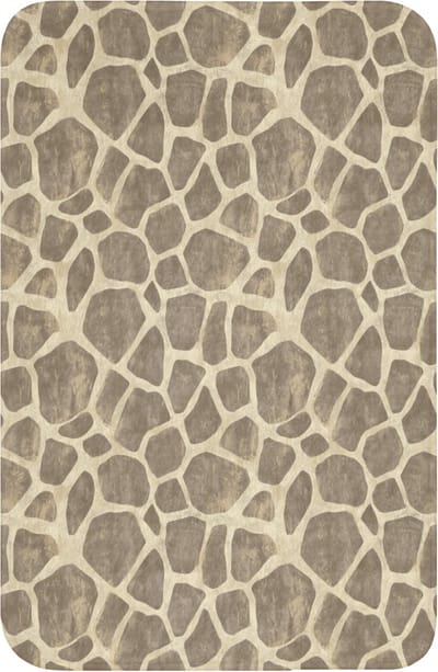WC mat 40x60 cm - Antislip - Giraf - Patroon - Beige - Bruin - Toiletmat - Vloermat - Douchemat - Toilet tapijt - Toiletmatten