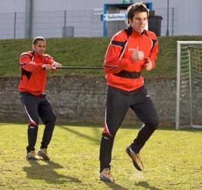 SoccerConcepts weerstandsgordel met handgreep - Universeel - Voetbal trainingsmateriaal