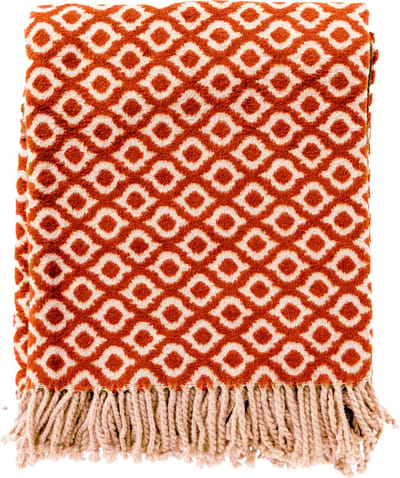 ISABELLA | Plaid 150x200 cm | Potters Clay | Oranje | Multicolor | Hoii