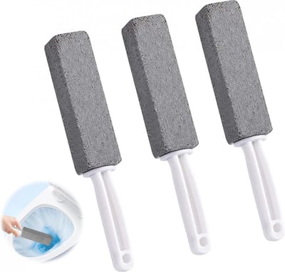 Puimsteen voor WC - 3 stuks - Puimsteen voor schoonmaak - Toiletborstel - Scouring stone - Verwijder urine en kalksteen - WC borstel Puimsteen - Kalkaanslag verwijderaar - Toilet Reiniging Ontkalken - schuurblo
