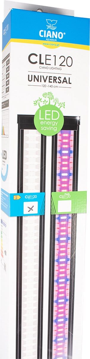 Ciano - Aquariumverlichting - Vissen - Ciano Ciano Led Emotions Cle 120 118x7x2cm Zwart - 1st