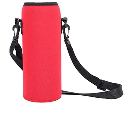 Dailygoods- Flescover Neopreen - Fleshouder Fiets - Drinkfleshouder - Fleshouder Wandelen - Draagtas met Riem - Warmte-isolerend