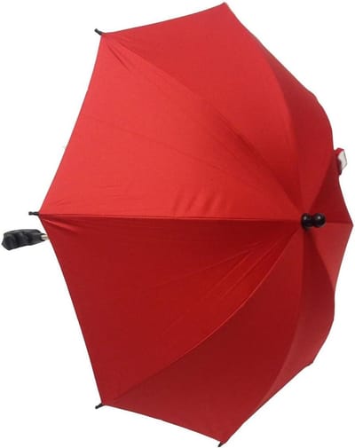 Baby parasol - Zonnekap kinderwagen - Bescherming tegen zon - UV bescherming SPF 50 - 36 x 25.6 cm - Rood