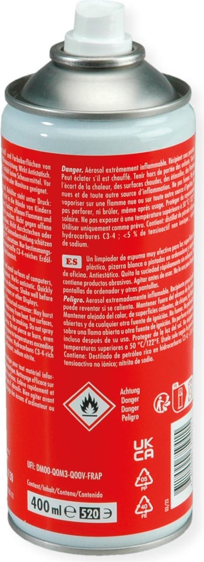 ROLINE antistatische schuimreiniger, 400 ml