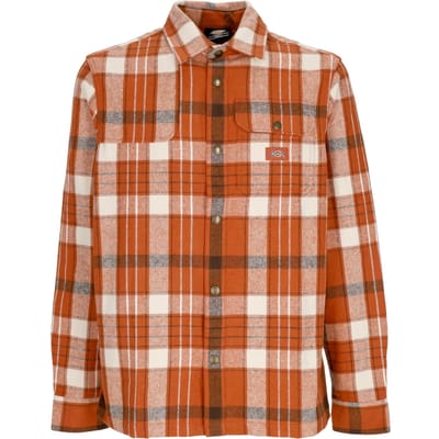 Nimmons Heren shirt met lange mouwen L/s Shirt Bombay Brown