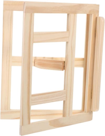 Puzzel Deksel Standaard - Houten Houder - Puzzels Maken - Verstelbare Kijkhoek - 33.80X26.30CM - Beige
