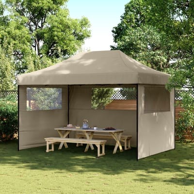 Partytent Opvouwbaar - Pop-up Paviljoen - Feestelijke Bijeenkomsten - Snel Opgezet - 3x4 Meter - Taupe
