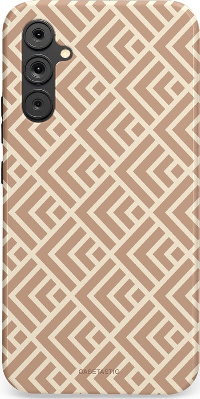 Casetastic Hoesje Geschikt voor Samsung A34 (5G) - Stijlvolle Beschermende Duo-layer Case - Abstract Zand Kunst