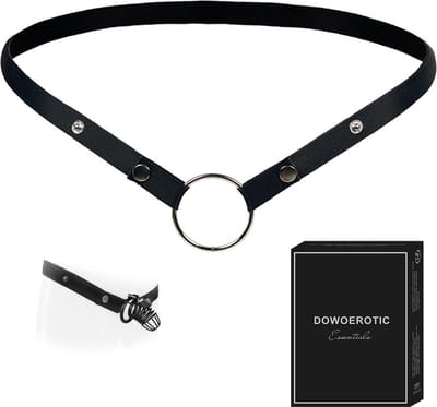 DOWO® - Chastity Cage Waist Strap - Kuisheids Riem - Belt voor Peniskooi - Zwart