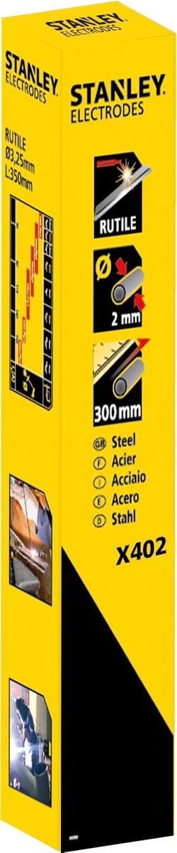 STANLEY Laselektroden Rutiel - 2x300mm - 402 stuks