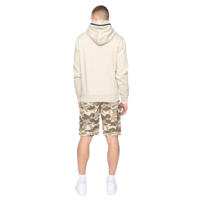 Crosshatch Heren Camtort Hoodie (Licht Steen)