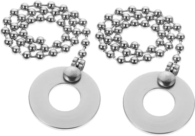 Cimbaal Kettingen - Bekken Accessoires - Muziek Verbeteren - Verlengt Sustain - 30cm Lengte - Zilver