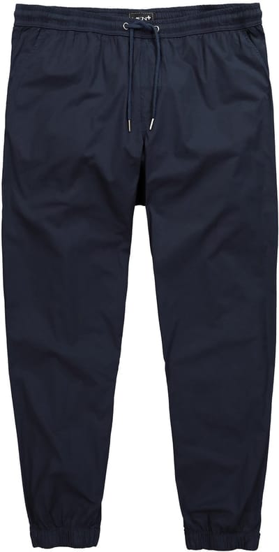 Men Plus - Heren - Instapbroek met tailleband FLEXLASTIC® Relaxed Fit - Navy blauw - Maat 4XL