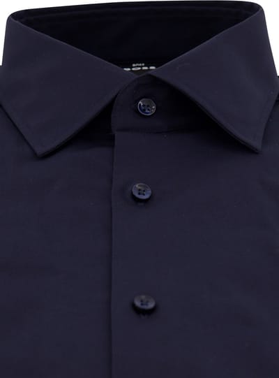 Hugo Boss overhemd mouwlengte 7 donkerblauw