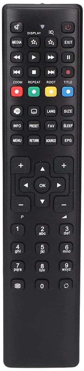 Store_8 - TV Afstandsbediening - Vervangende afstandsbediening - Geschikt voor TV's - RC1208 model - Eenvoudig in gebruik - Ideaal voor thuis