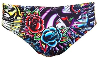 Turbo Tattoo Ink Zwemslip Veelkleurig M Man