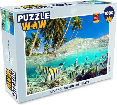 Puzzel Strand - Vissen - Kleuren - Legpuzzel - Puzzel 1000 stukjes volwassenen