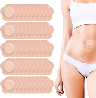 Navelpleisters - Buikpleisters Lekvrije Pleisters - Hygiënische Bescherming - Warm en Koud Kompres - 50 stuks - Wit