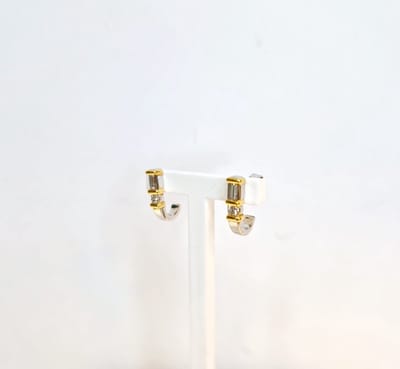 Oorknoppen - geelgoud - witgoud - diamant 0.38 crt - Le Chic LC RFAo1e - sale juwelier Verlinden St. Hubert van €2695,= voor €1135,=