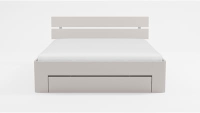 B Bright Bed Fresh 500 met hoofdbord en 3 opbergladen - 180 x 200 cm - wit