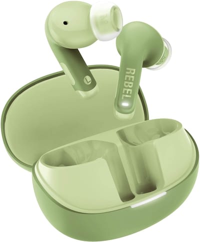 Fresh 'n Rebel Twins Fuse 2 - Draadloze oordopjes - Noise Cancelling oortjes met 36 uur speeltijd - Met Microfoon en App - Wild Green