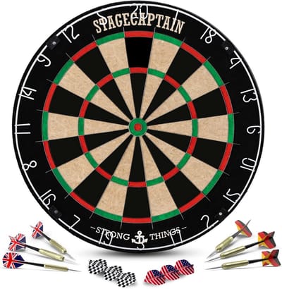 Professioneel Steeldartsbord met 6 Dartpijlen en 12 Flights - Ideaal voor Thuis en Toernooi