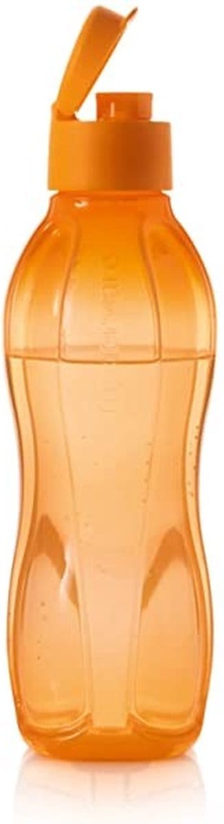 Tupperware Oranje Ecofles 750 ml - Drinkfles voor onderweg