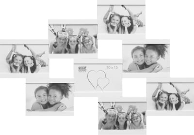 Deknudt Frames multifotolijst S68RK1 P8 - wit - voor 8 foto's 10x15 cm