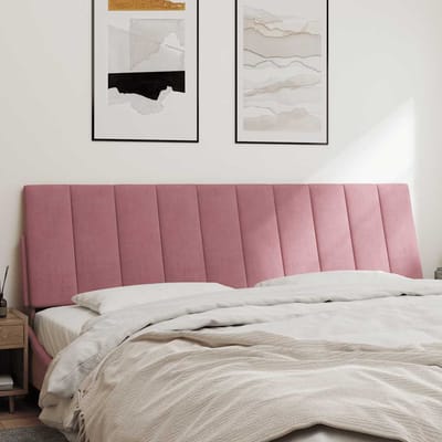 vidaXL - Hoofdbordkussen - "Hanko" - 180 - cm - fluweel - roze