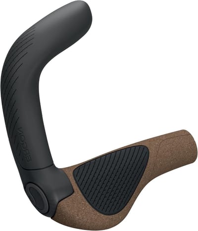Fietshandvatten - Ergonomische handvatten - Lange fietstochten - Biokork materiaal - Maat S - Zwart