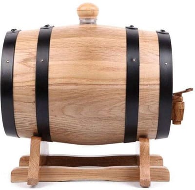 Heritage Glasses - Houten Vat voor Whisky - 3 liter eikenhouten vat - Perfecte Cadeau voor de Whiskyliefhebber!