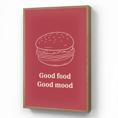 Wandlamp 70x100 cm - Oplaadbaar - Dieprood - Lijntekening - Tekst - Hamburger - Wandlampen binnen woonkamer - Slaapkamer lamp - Decoratieve nachtlamp - Vloerlamp draadloos