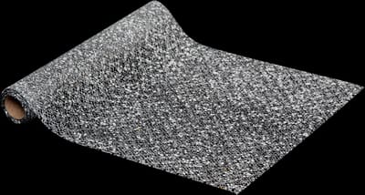 Atmosphera kerst tafelloper - zilver pailletten stof - 28 x 300 cm