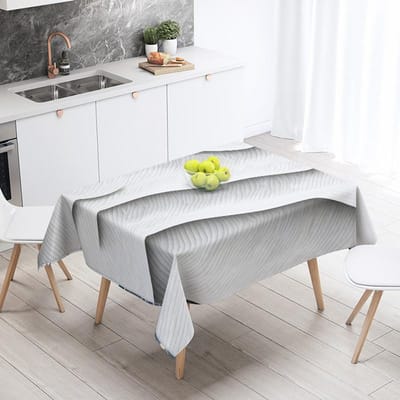 Nappe Géométrique Minimaliste Nordique 140X200cm Lavable en Machine Style Ins Nappe de Table à Manger Ménage Salon Décorative 100x140cm