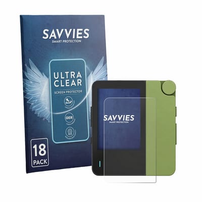 Savvies - Screenprotector voor Hiby W4 - Folie Beschermfolie transparant 18 Stuks