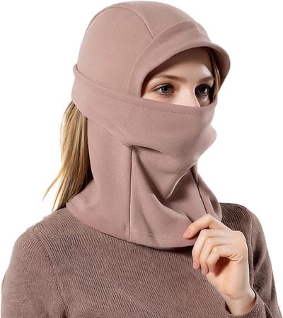 Balaclava Volledige Gezichtsmasker voor Winter, Dubbele Laag Thermisch Fleece, Ademend Snood Hoed voor Motor, Skiën en Wandelen, Ideaal voor Mannen en Vrouwen