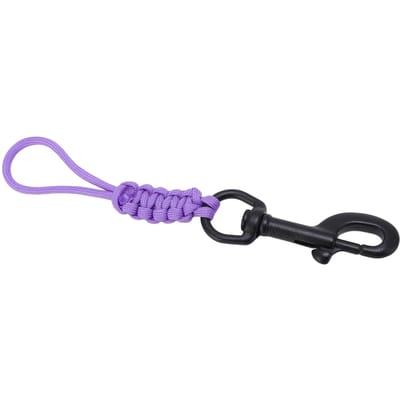 Scuba Anti-Verlies Lanyard RVS Haak Handgeweven Draagbaar Duikuitrusting Anti-Verlies Koord voor purple