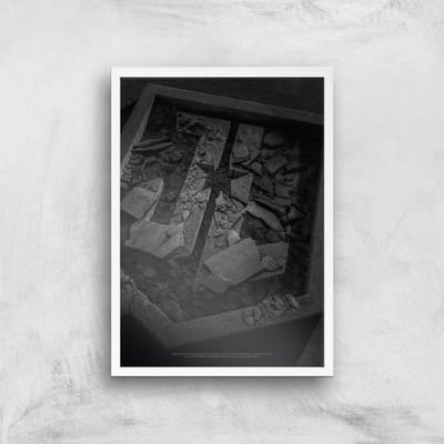 Justice League Logo Poster Giclee Art Print - A3 - White Frame