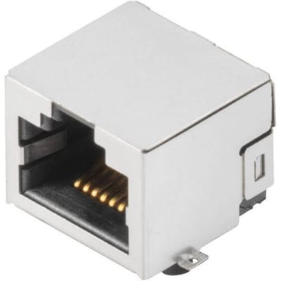 Weidmüller RJ45C3 S1U 0.9N4N RL RJ45-aansluitstekker CAT 3 1455220000 Bus, inbouw horizontaal Aantal polen (sensoren) 8 Zilver, Zwart 200 stuk(s)