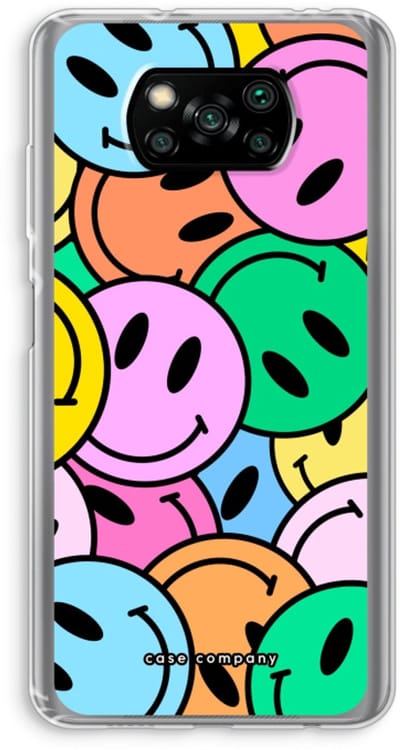 Case Company® - Hoesje geschikt voor Poco X3 Pro hoesje - Smiley N°1 - Soft Cover Telefoonhoesje - Bescherming aan alle Kanten en Schermrand