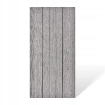 DMS - Wandpaneel Serie - Zelfklevend - Grijze Houten Imitatie Lamel - 60x30cm - Set van 4
