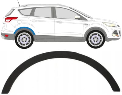 Zijlijst sierlijst achterspatbord voor Ford Kuga 2013-2020 / Rechts