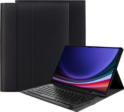 Just in Case tablet Hoes met Toetsenbord geschikt voor Samsung Galaxy Tab S10 Ultra / Tab S9 Ultra 14.6 inch - AZERTY Bluetooth Keyboard Case - Zwart