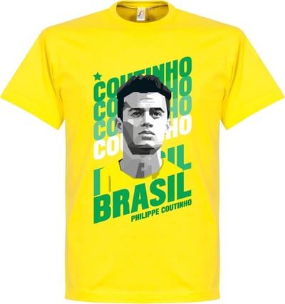 Coutinho Brazilië Portrait T-Shirt - XS