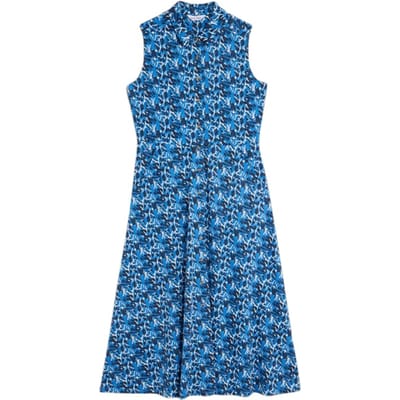 White Stuff Rua Jersey Shirt Dre Blue Printed Size: 10 REGULAR | Shirt Dresses Outlet | Dames | Blauw